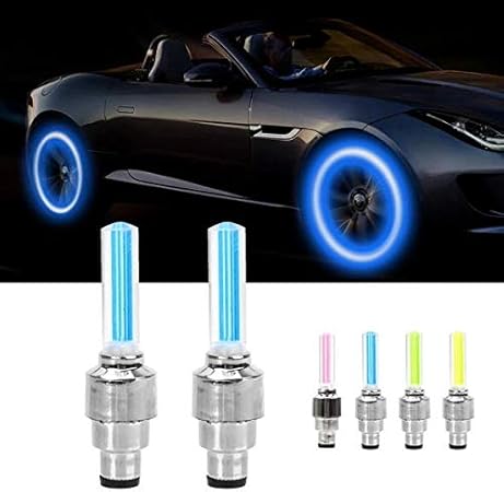 Amazon Kourtrico 車用タイヤバルブ ホイールライト 防水 ナイトバイク フラッシュled モーション感光センサー付き カラフル トラック オートバイ アクセサリー カータイヤ ホイール 車 バイク
