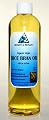 Rice Bran Oil Unrefined Organic Carrier Cold Pressed Virgin Raw Pure 12 oz
