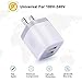 USB Wall Charger, Cube Charger 2 Port Charging Box 4Pack 2.1A/5V UL Certified Home Travel Charger Plug USB Power Adapter Charging Station Base for iPhone X 8 7 6 6S Plus 5S 5 SE 4S, iPad, iPod Samsung