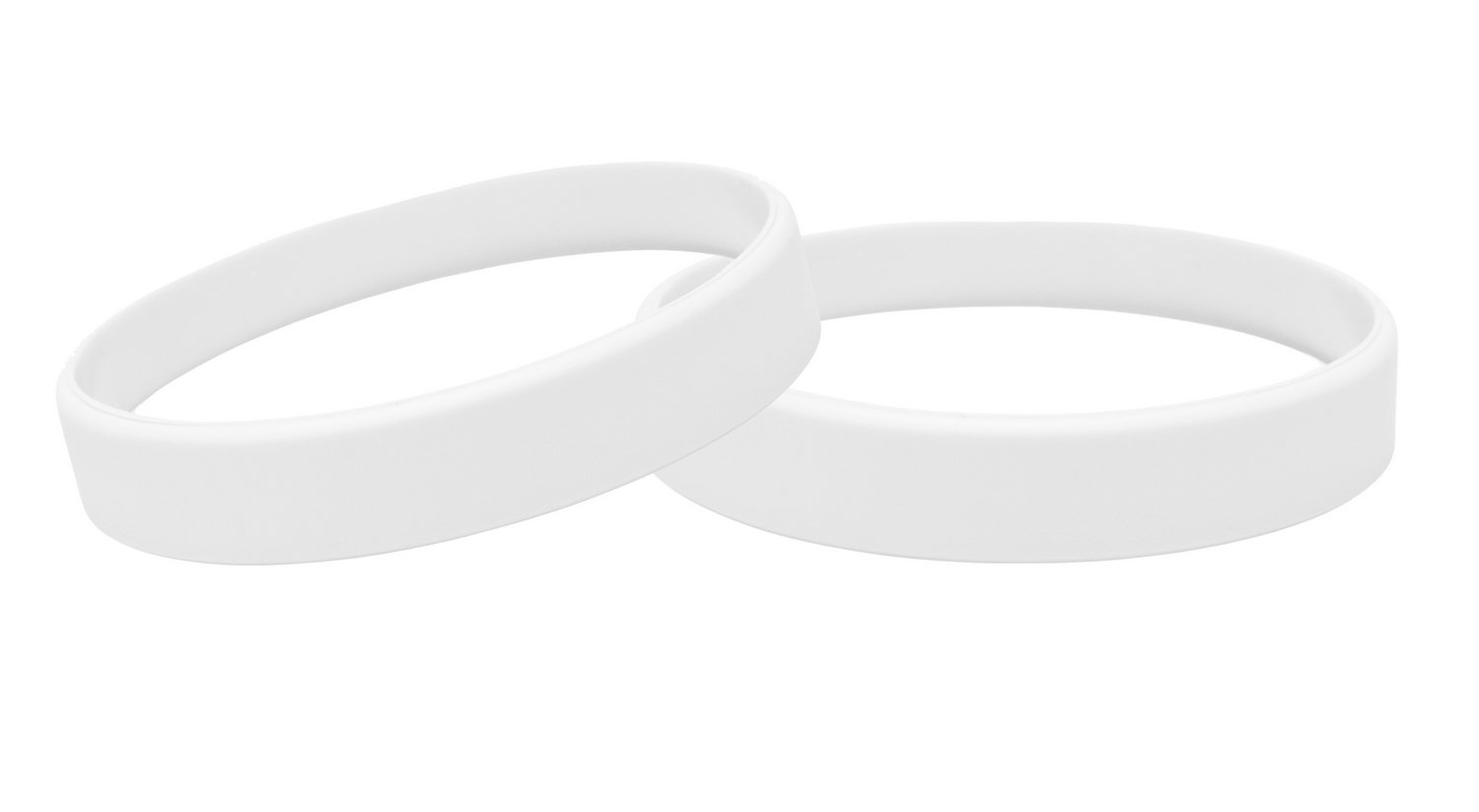 Silicone Wristbands Pack Of 10 Choice Of Colours (White) — image 1