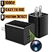 WAYMOON Mini 1080P Spy Hidden Camera Portable Home Security Cameras Charger Nanny Cam Small Indoor Video Recorder Motion Activated - No Wi-Fi Needed, Black