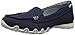 Skechers Women's Bikers Pedestrian Memory Foam Slip-On Moccasin,7.5 M US,Navy Canvas