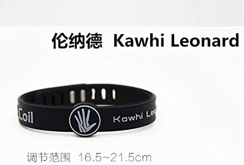 ???????? rand Wade Owen Bracelet Bangle Basketball Players Motion Silica Adjustable Wristband (Black Leonard