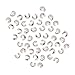 The Beadsmith Crimp Covers – Silver Plated, Smooth Round Shape, Half Open, 3mm Diameter, 144 Pieces