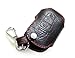 iJDMTOY Genuine Leather 4-Button Smart Key Fob Case Cover For Kia Optima Forte Sportage Soul etc.