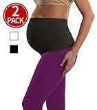 2 Pack Womens Maternity Belly Band Seamless Everyday Support Bands,Non-slip for Before&After Baby