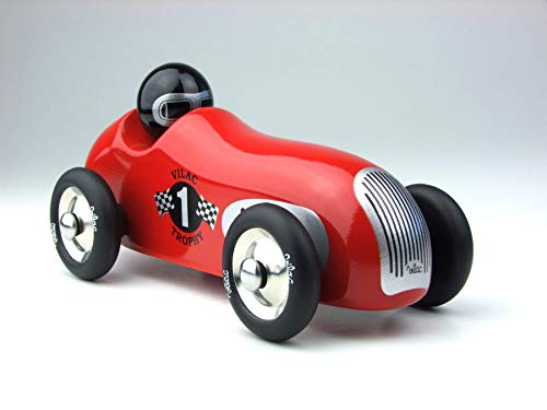 Vilac Old Sport Car, Trophy Red - Thumbnail 6