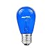 Novelty Lights 25 Pack S14 Outdoor Patio Edison Replacement Bulbs, E27 Medium Base, Multi, 11 Watt