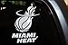 Miami Heat Car-automobile Window Decal 7"h X 5"W