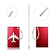 Luggage Tags, Bag Tag Holder Travel Labels For Baggage Suitcases,6 Pack