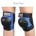 Merkapa Kids Knee Pads Elbow Pads Wrist Guards 6 in 1 Protective Gear Set for Skating Cycling Bike Rollerblading Scooter (Blue, S)