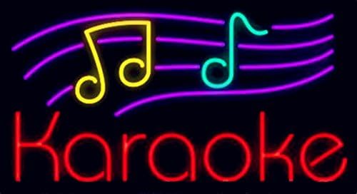 Mirsne neon Signs, Glass Tube neon Lights, 19" by 15" inch Karaoke neon Signs bar, The Best neon Sign Custom Supplied for a Wide Range of Personal uses.