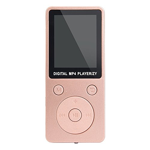 Fenleo MP3/MP4 Music Player, Portable Audio Player with Photo Viewer, FM Radio, Built-in Microphone, Voice Recorder, E-book, 1.8â€™â€™ Screen, 32G TF Card Support(not included) with Headphone & Data Cable