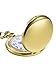 Mudder Classic Smooth Vintage Steel Mens Pocket Watch Xmas Gift (Gold)