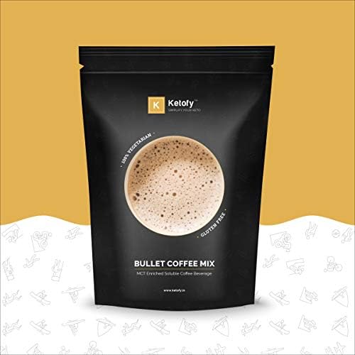 Ketofy - Bullet Coffee Mix (100g) | MCT Enriched Instant Soluble Coffee Beverage