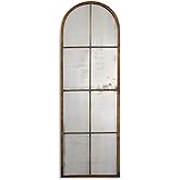 Uttermost Brown Amiel Arch Mirror 1.375 x 16.5 x 50, Maple, D:1.375 x W:16.5 x H:50