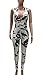 Mr.Seven Womens Sleeveless Deep V-neck Floral Printed Long Pants Jumpsuits Rompers