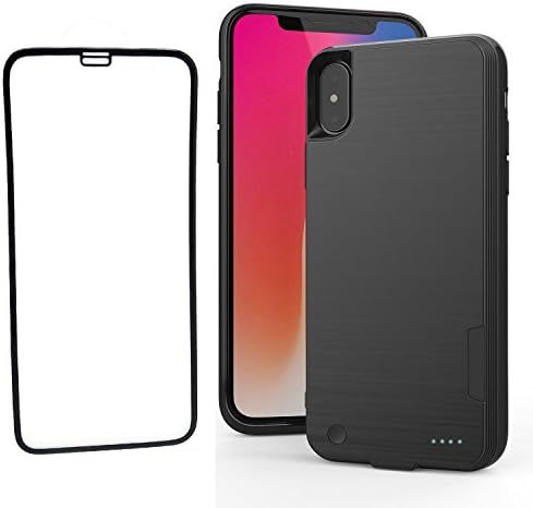 iPhone X Battery Case with Qi Wireless Charging, Xdobo 5.8-inch 4000mAh Slim Juicer with Tempered Glass, Rechargeable Backup Charger Case for iPhone X [Apple Certified Chip; iOS 11+]