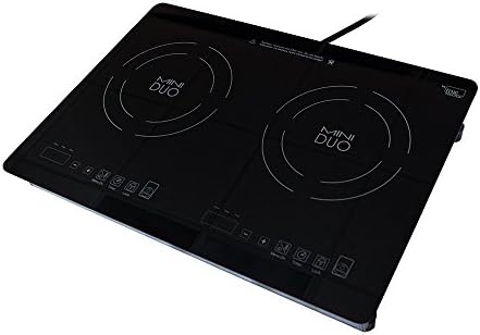 True Induction MD-2B Mini Duo Portable Counter Inset Double Burner Induction Cooktop, 120V, Black (13 inch) (MD-2B 13 inch) (MD-2B) (MD-2B) (MD-2B) (MD-2B) (MD-2B)