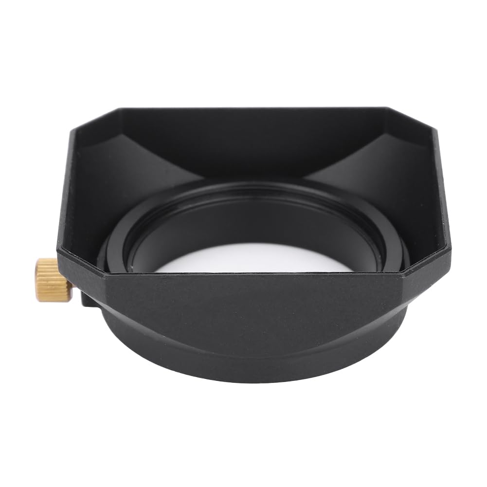 46mm Lens Hood, Universal Sunshade Rainproof Square Cover for DSLR Camera, Digital Camera, Camcorder Lens