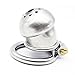 YiFeng Stainless Steel Male Chastity Cage Device Belt Restraint Men Bondage Fetish ZCS135 (45mm Ring)