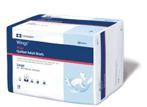 Wings Choice Plus Quilted Brief, Large, Heavy Absorbency, 66034 – Case of 72