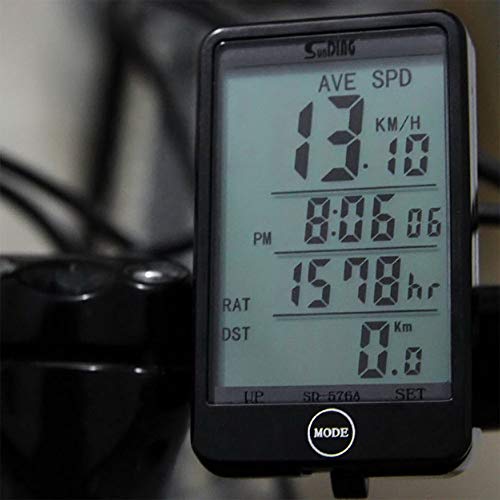 Tmalltide Digital Wired Touch Screen Bike Bicycle Computer Odometer Speedometer