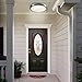 CORSO 16inch LED Motion Sensor Light 15W 1050LM with Motion Detector & Daylight Sensor, Round Flush Mount Ceiling Light Fixture 3000K Warm White for Indoor/Outdoor Hallway Stair Garage Balcony Pantry
