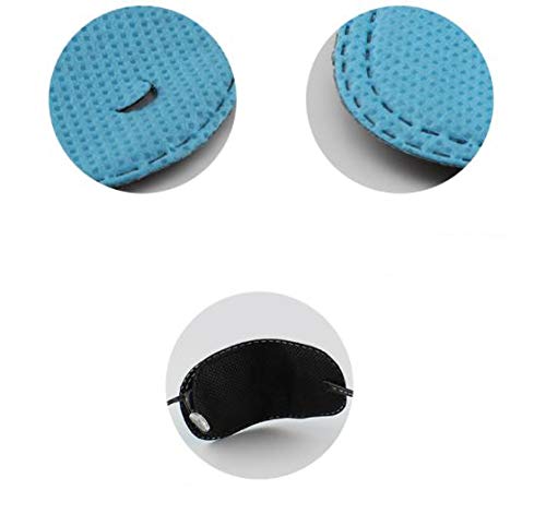 6PCS Blue Fibre Eye Mask Shading Reusable One Eye Patch Strabismus Corrected Amblyopia Sponge Eye Paste Visual Recovery Cover Pads Blinders Eyeglasses Accessories for Children Kids Girls Boys - Thumbnail 3