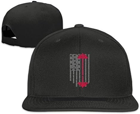Prohats Weight Training Lifting Unisex Causal Fitted Flat Bill Boarder Cap for Men and Women