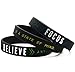 Inkstone (12-pack Motivational Silicone Wristbands - Success, Focus & Believe Wholesale Bulk Pack of 12 Silicone Bracelets - Motivation Encouragement Achievement Gifts Party Favors for Adults