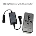 LED Lights Dimmer, SMY Deck Lights Dimmer with RF Wireless Remote Controller in Waterproof IP67 for Led Lights Dimming with Black Extension Cable DC Male and Female Connectors