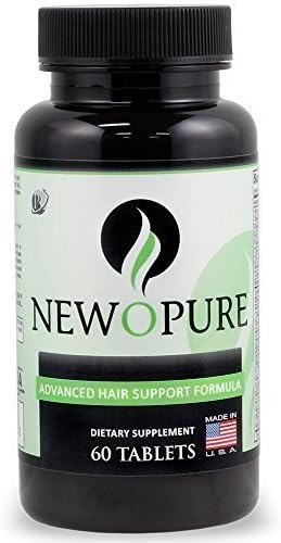 Newopure: Natural Hair Growth Vitamins, Repairs Hair Follicles, Stops Hair Loss, Blocks DHT, Stimulates New Hair Growth, Promotes Thicker, Fuller and Faster Growing Hair. Men &amp; Women (30 Day Supply)