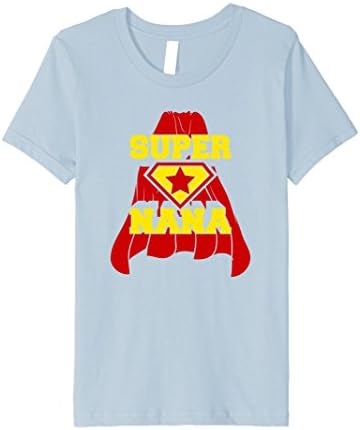 Kids Super Nana Hero T-Shirt Premium Grandkids Grandma 4 Baby Blue