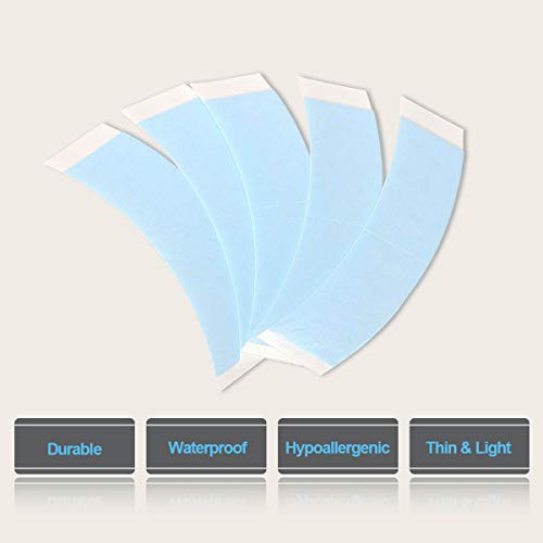 36 Pcs/Bag Double Sided Adhesive Tapes for Hair Extension Lace Front Support Toupee Wigs (blue color) - Thumbnail 2