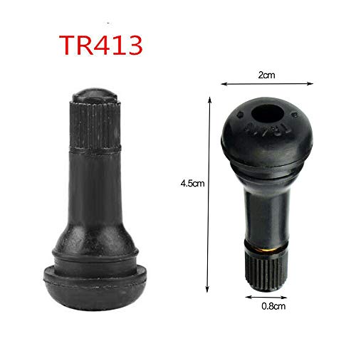 Osof 100pcs Tr413 And Tr414 Snap In Standard Length Black Rubber Tire Valve Stem For Tubeless 0 453 Inch 11 5mm Rim Holes 50pcs Tr413 50pcs Tr414 Pricepulse