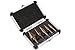 TMS 5PCS HSS Cobalt Multiple Hole 50 Sizes Step Drill Bit Set Tools w/ Aluminum Case
