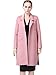 Miya Genuine Double Face Cashmere Coat for Women,Overcoat Women Winter Wool coat Pink Medium