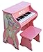 Schoenhut Pals Horse Baby Grand Piano - 25 Key Mini Piano Keyboard with Bench - Pink Floor Piano Develop Basic Playing Skills and Hand-Eye Coordination - Childrens Piano with Tri-Play Learning System