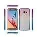 Galaxy S7 Case,CLONG Colorful Slim Fit Flexible Soft TPU Acrylic Protective Cover Gradient Translucent Impact Resistance Clear Bumper Cell Phone Case for Samsung Galaxy S7 2016 Release (Blue&Purple)