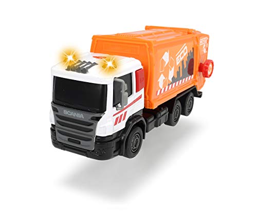 Dickie Toys Scania City Team, Müllauto, Müllwagen, Lastwagen, Müllabfuhr Kinder, 17 cm, 3-sort. – Bild 5