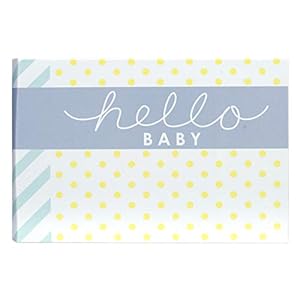 Malden International Designs Hello Baby Photo Album, 40-4×6, White