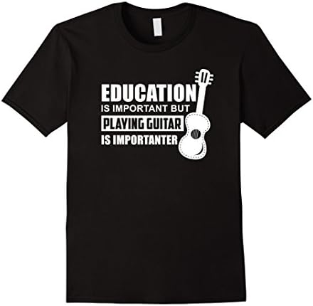 Men's Education is Important But Playing Guitar is Importanter XL Black