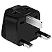 US to UK Power Plug Adapter, UROPHYLLA Type G Outlet Travel Power Adapter Plug for UK, Ireland, London, Hong Kong, Scotland, England, Dublin, Singapore - 3 Pack & Grounded 2 in 1 [Black]