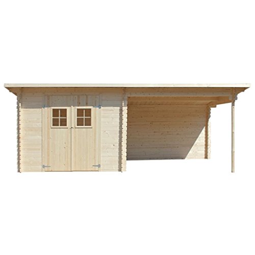 Zora Walter Cabane en Bois Bois Outil Abri de Jardin Abri DE 28 mm 6.3 x 3 m