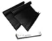 Oven Liner 2 Pack by Franzkitchen - 100% Non-Stick Teflon Material Sheet for Grill Mat – Thicker Than Standard Liners, 0.20mm BPA Free Heavy Duty (Black, 17