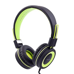 Vextron Halo Headphones (Black/Green)