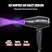 1875W Professional Salon Hair Dryer, Infrared Blow Dryer for Fast Drying, Powerful Negative Ionic Quiet Hairdryer with Diffuser & Concentrator – ETL Certified Hot Tool Dryer (Gray)thumb 4