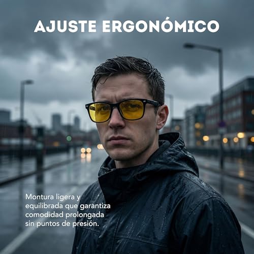 Primora Goods Blue Light Blocking Glasses Men and Women - Yellow Anti-Glare Lenses for Screens and Night Driving - Reduce Visual Fatigue, Glare and Improve Clarity