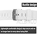 Fitbit Zip Buckle Bracelet - Adjustable Wristband and Wristwatch Style - Fitbit Zip Silicone Replacement Secure Band with Chrome Watch Clasp and Fastener Buckle - Fix the Tracker Fall Off Problem